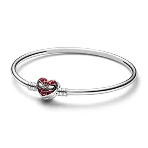 <span class=keywords><strong>Bracelet</strong></span> populaire en os de serpent avec lettre Couronne de Princesse scintillante, compatible avec les pendentifs <span class=keywords><strong>Pandora</strong></span>, pendentif perlé DIY, bijoux pour femmes - Product Image 3