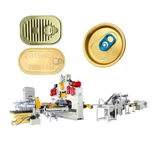 Semi Or Automatic Eoe Tin Can Lid Capping Sealing And Packing Production Line Beverage Cans Making Machine
