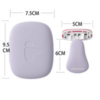 Mini rasoir portable 5 lames pour femme, rasoir pour les jambes et le bikini, épilation des poils du corps, manche en plastique, lames en acier inoxydable, 65g