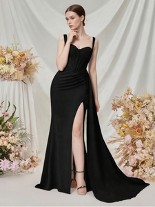Nouvelle Robe de <span class=keywords><strong>Soirée</strong></span> <span class=keywords><strong>Longue</strong></span> pour Femme, Élégante et Chic, Gainante et Amincissante avec Taille Naturelle pour Fêtes - Product Image 4