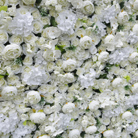 Toile de fond en soie florale de différentes couleurs blanches, fleurs artificielles, panneau mural pour la maison, boutique, fête de mariage, vacances