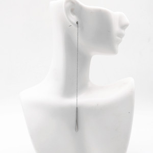 yunnique Minimalist <b>Titanium</b> Steel Drop Earrings Geometric Design Long <b>Chain</b> Earrings For Women Fashion Jewelry - Product Image 4