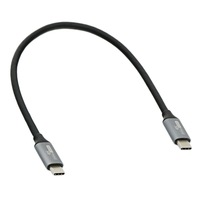 Kabel USB 3.2 Tipe C ke C 20Gbps 100W PD Pengisian Cepat 4K 60Hz E-Marker Fungsi Lengkap Kabel USB C Male ke Male