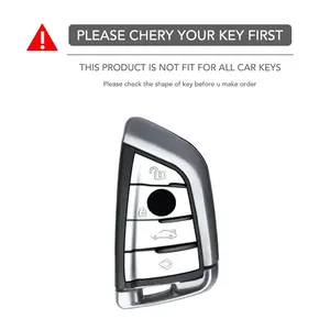 Étui de protection en silicone pour clé de voiture télécommande <span class=keywords><strong>BMW</strong></span> F48 F46 F10 F20 F30 X1 X2 X3 X4 X5 X6 Z4 Séries 1 2 3 4 5 6 7 Portefeuille - Product Image 2