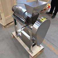 Industriële sapcentrifuge voor zwaar gebruik, van roestvrij staal, voor het vermalen en extraheren van sap, geschikt voor druiven en watermeloenen.