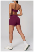 Ensemble de yoga doux comme du beurre avec logo personnalisé, 2 pièces, pour femme, sensation seconde peau, short de yoga taille haute, contrôle du ventre, pour la gym et le fitness