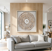 Œuvre d'art 3D unique faite à la main, peinture originale, relief mural texturé abstrait, décoration moderne personnalisée pour la maison