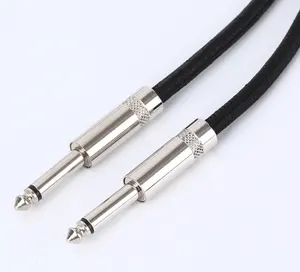 6.35 mm guitar cable Noise reduction two-core musical instrument cable braid electric bass cable