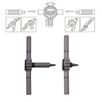 YIYUN Kit d'outils à cliquet 64-en-1 en acier et plastique, tournevis magnétique Phillips Torx Pentalobe, qualité professionnelle OEM MT-R064