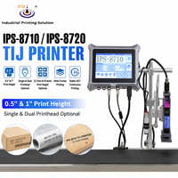 Impresora de Inyección de Tinta TIJ de Alta Resolución 600*600DPI, Altura de Impresión de 12.7/25.4mm, Cartucho de Tinta Multicolor para Bordado y Marcado de Telas