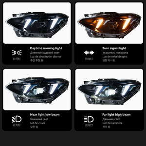 Nouveau phare F20 bicolore 6000K DRL, phare avant à effet yeux de serpent pour Série 1 116i 12-14 36W 6000 Lumens - Product Image 5