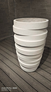 Grandi vasi di <span class=keywords><strong>fiori</strong></span> in fibra di argilla fioriere durevole vaso <span class=keywords><strong>da</strong></span> <span class=keywords><strong>giardino</strong></span> Set centro commerciale per la casa <span class=keywords><strong>fiori</strong></span> decorativi per interni - Product Image 3