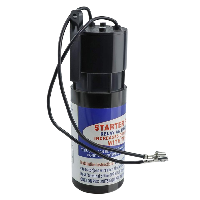 SPP6 Plastic Electric Hard Start Capacitor Replacement Kit 4000-120,000 (1/2 10HP) AMI Parts Home Use Durable 500% Torque 2-Year
