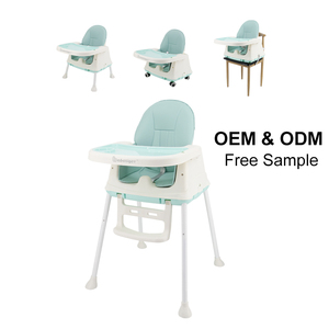 <span class=keywords><strong>Trona</strong></span> Plegable Portátil Bebetiger HA-004, Diseño Cruzado en la Parte Trasera, Características de Seguridad, <span class=keywords><strong>Reclinable</strong></span> Manual, Moderna, Redonda, de Plástico - Product Image 3