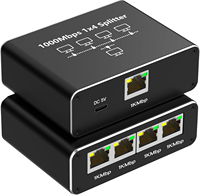 Nouveau 2025 – Répartiteur Ethernet Gigabit 1x3, Commutateur Réseau 1000 Mbps pour Ordinateur, Commutateurs Réseau TV Numérique, Routeur Réseau Haute Vitesse