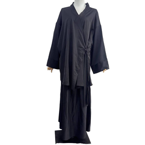 Dubai modesto estate modesto Set di due pezzi per donna elegante cinturino Top gonna K201 realizzato in poliestere per Arabia Saudita medio-orientale - Product Image 1