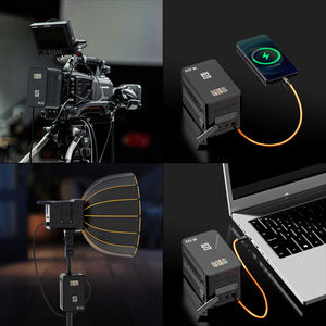 ZGCINE ZG-X222 V-Mount电池222Wh，PD3.1 140W输入/输出，带双usb-c，<span class=keywords><strong>3</strong></span>-d-tap，双DC端口，1.4in数字显示 - Product Image 3