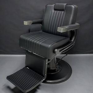 Sillón de Barbería Profesional de Lujo, Mueble de Acero Resistente para Salón de Peluquería, Estilo Moderno, Esencial para Barberías y Salas de Estar - Product Image 1
