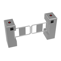 Barrière de contrôle d'accès intelligente en acier inoxydable 304 avec lecteur d'empreintes digitales pour l'entrée du hall d'école