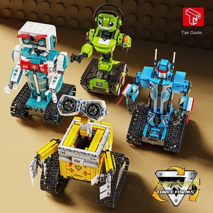 Gioco di Costruzioni Wa Li, Blocchi Assemblabili <span class=keywords><strong>Robot</strong></span> Tre-in-Uno con Telecomando Elettrico Compatibile per Puzzle di Particelle - Product Image 5