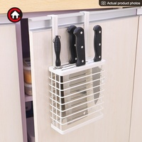 Vente chaude sur le support de rangement de porte d'armoire pour organisateur de cuisine porte-couteau bloc de couteaux