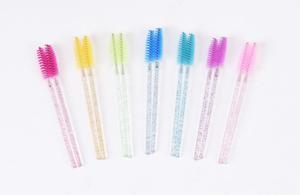 50 brosses jetables pour extensions de cils, manche en nylon et plastique, paillettes de cristal, outil de nettoyage des cils et de maquillage - Product Image 6
