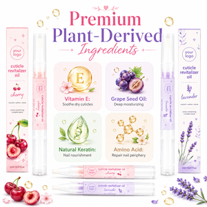 Huile de Soin des Cuticules OEM – Application Facile, Répare les Cuticules Sèches et Gercées, Restaure la Brillance, Parfum Cerise Lavande, Stylo Huile Nourrissant pour Cuticules - Product Image 4