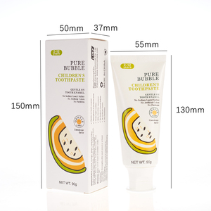 Kem Đánh Răng Trẻ Em Xylitol Xylitol Có Hàm <span class=keywords><strong>L</strong></span>ượng Fluoride Thấp Tùy Chỉnh Kẹo Cao Su Dưa Đỏ Đào Có Hương Vị Trái Cây Kem Đánh Răng Trẻ Em/Em Bé - Product Image 2