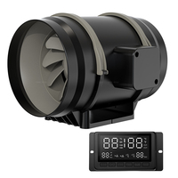 Ventilateur de gaine en ligne de 6 pouces avec moteur EC et contrôle PWM pour la ventilation des salles de culture hydroponique, l'extraction et les systèmes de circulation d'air frais
