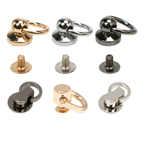 Botón de acero de 8mm, anillo redondo, tornillo de rosca, bolso artesanal, monedero para <span class=keywords><strong>teléfono</strong></span>, remache de uñas, cabeza de chupete de aleación de Zinc, remache con hebillas de anillo de tracción - Product Image 6