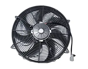 16 "280 W evrensel ağır l elektrikli radyatör soğutma fanı kavisli 12V ince