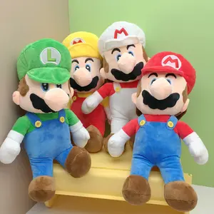 Mix atacado 12" personagem famoso de anime jogo mais vendido figura de desenho animado Luigi Mario bonecos de pelúcia brinquedos infantis