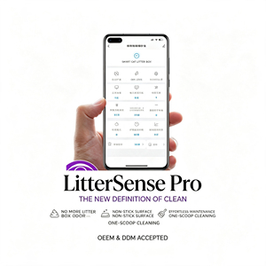 Caixa de Areia Inteligente ChongxinIOT com 10% de Desconto, Limpeza Automática com Um Toque, Design de Segurança Física, Sem Grampo para Gatos - Product Image 5