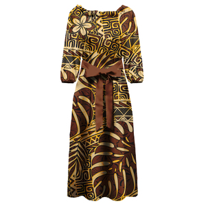 Tonga Puletaha Dress Polynesian Style <strong>Plus</strong> <strong>Size</strong> <strong>Clothing</strong> Samoa Women Dresses Tribe Island Church Clothes Custom - Product Image 5