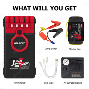 Arrancador <span class=keywords><strong>de</strong></span> Motocicletas 3 en 1 Económico, Batería <span class=keywords><strong>de</strong></span> 12000 mAh, 400 A, Cargador USB y Luz <span class=keywords><strong>de</strong></span> 18 W para Motocicleta/Barco - Product Image 2