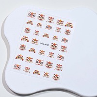 BQAN vente en gros autocollant de vernis à ongles auto-adhésif bricolage autocollants d'art d'ongle multi-motif 5D Relief Lion danse autocollant d'ongle pour salon
