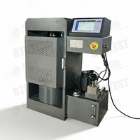 Machine d'essai de compression électro-hydraulique 2000 kN EN ASTM pour béton, cube et cylindre, avec source d'huile intégrée