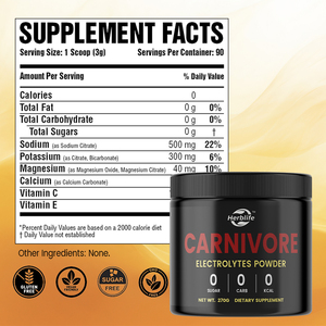 Poudre d'électrolytes pour carnivores en marque privée OEM, poudre d'hydratation pour régime carnivore, complément alimentaire pour l'énergie et la récupération musculaire - Product Image 2