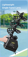 Machine professionnelle de lancer de balles de pickleball et de tennis, portable, automatique, avec télécommande