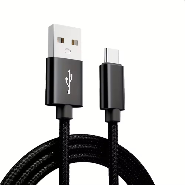 Premium 1m Nylon Braided USB-C Fast Charging Charger Cable QC 3.0 3A Quick Charge for iPhone 15/16 and for Samsung Mobile