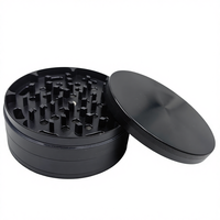 Accessoires pour fumeurs personnalisés avec logo OEM, robustes, 100 mm, 4 pouces, 4 couches, pièces détachées, moulin à herbes de grande taille pour tabac
