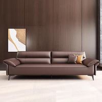 Ensemble de canapés de réception et de négociation en cuir PU écologique, style moderne et minimaliste, trois places, dossier droit, pour bureau