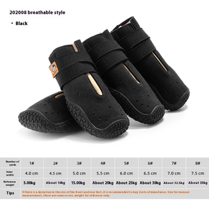 Grand moyen petit <span class=keywords><strong>chien</strong></span> chaussures de voyage protecteurs de <span class=keywords><strong>patte</strong></span> adaptés à la <span class=keywords><strong>neige</strong></span> chaude route pluvieuse marche en plein air semelles antidérapantes - Product Image 2