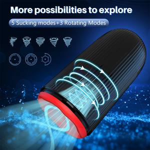 男性のマスターベーター男性のための大人の大人のおもちゃ腹筋ポンプセックスマシンストローカーペニスバイブレーターマスターベーター男性のためのポケットプッシー - Product Image 3