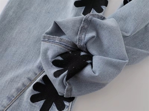 2025 New Style Top Quality Designer Brand <strong>Printing</strong> Denim <strong>Jeans</strong> Street Wear Straight Wide Legs LOSTSHDWS For <strong>Men</strong> - Product Image 4