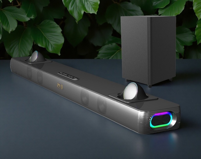 2.1CH for Bluetooth Home Theatre Soundbar with Subwoofer for Home Cinema Includes Remote Control