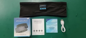 Headphone Nirkabel Stereo HD LED untuk Olahraga Tahan Air IPX1 5.0 dengan Headband untuk <span class=keywords><strong>Jogging</strong></span>, Yoga, Insomnia, Tidur - Product Image 6