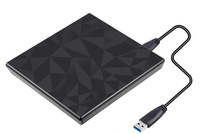 USB 3.0 Portable Slim Lecteur de CD externe DVD VCD Lecteur Graveur Duplicateur pour ordinateur portable Ordinateur de bureau