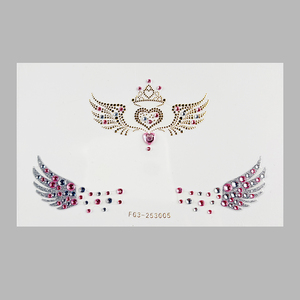 Pegatinas de Maquillaje de Ojos con Pedrerí<span class=keywords><strong>a</strong></span> Multicolor de Lujo para la Frente, Adornos de Pedrerí<span class=keywords><strong>a</strong></span> para Escenario y Fiestas - Product Image 6