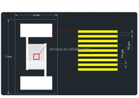 Chip Biosensor Capacitivo MEMS con Electrodo Interdigitado a Base de Silicio de 10μm para Detección Óptica de Alta Precisión